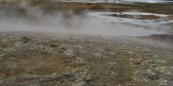 Geothermal hot spring in Reykjanes