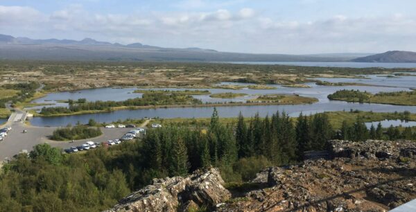 A view of Thingvellir National park in Iceland