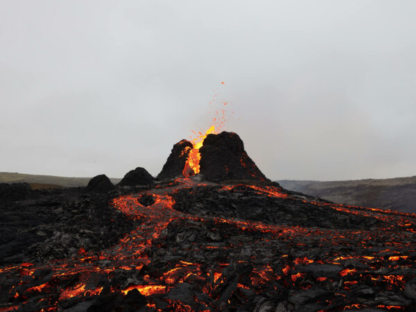 Volcanic eruption at Fagradalsfjall 2021