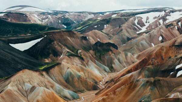 Colorful mountains in Iceland