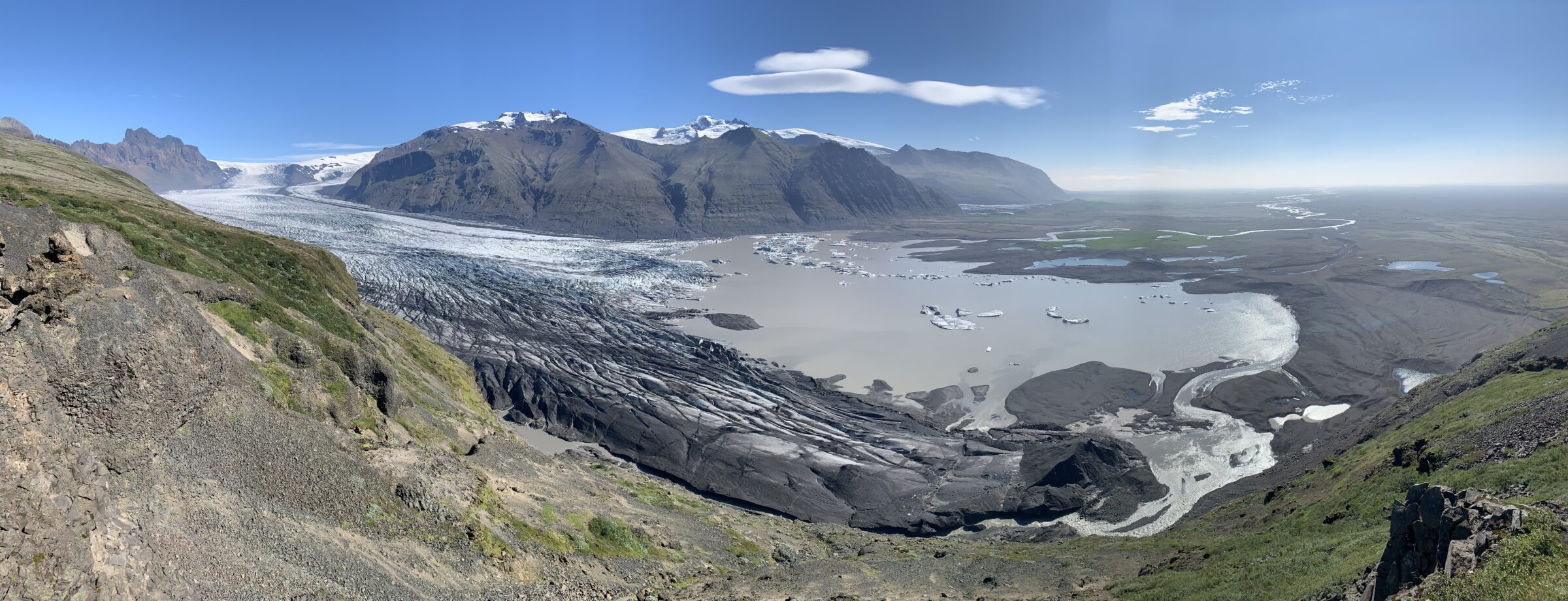 Skaftafellsjökull the glacier in Iceland