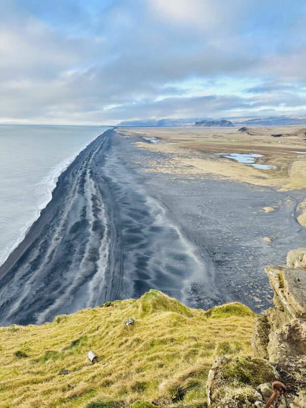 Natural beauty and black sand beach