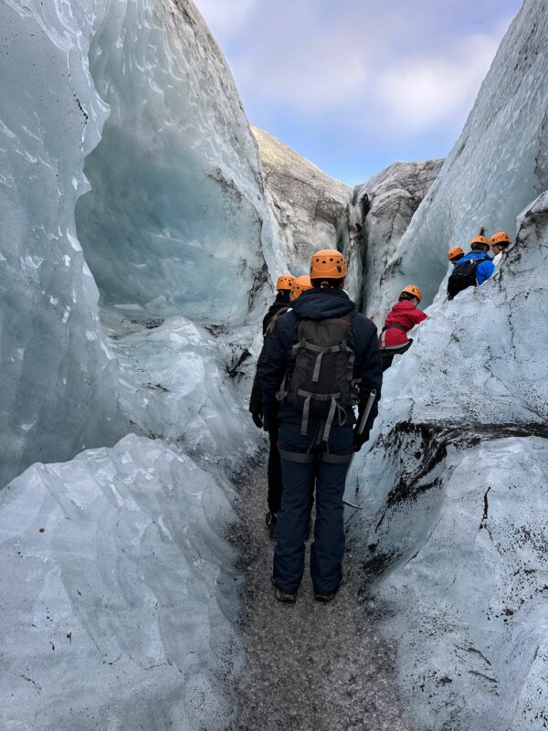 Diversity of a glacier walk in Iceland